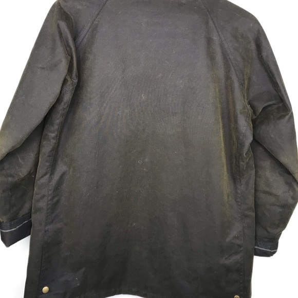 Barbour Acorn Waxed Cotton Jacket, Olive, Size 10 - Picture 3 of 8